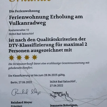 Apartment Erholung Am Vulkanradweg - 4 Sterne Dtv Zertifiziert *